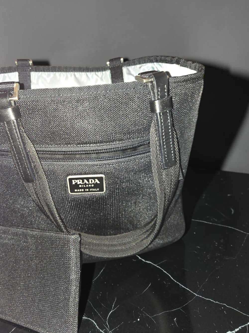 PRADA Black Small Tote With Coa